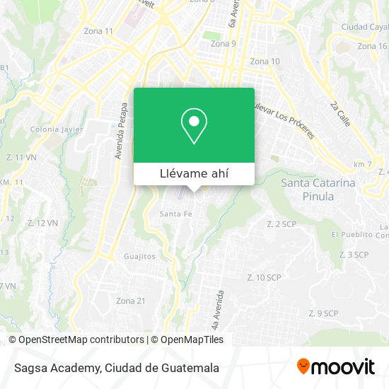 Mapa de Sagsa Academy