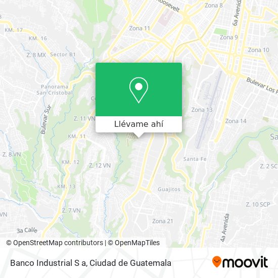 Mapa de Banco Industrial S a