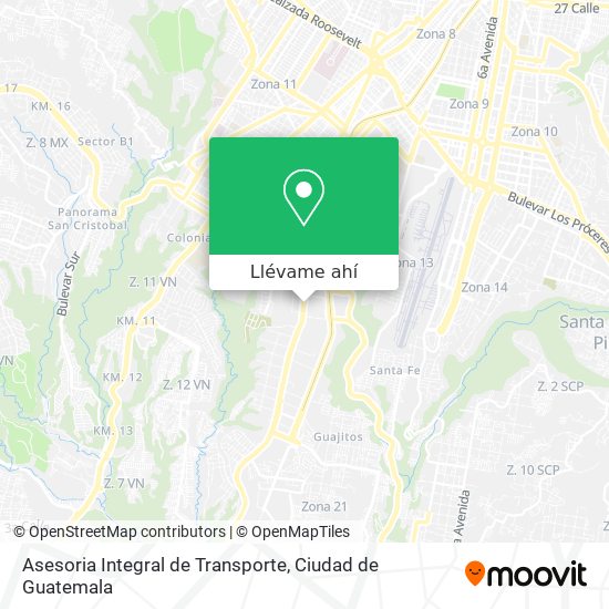 Mapa de Asesoria Integral de Transporte