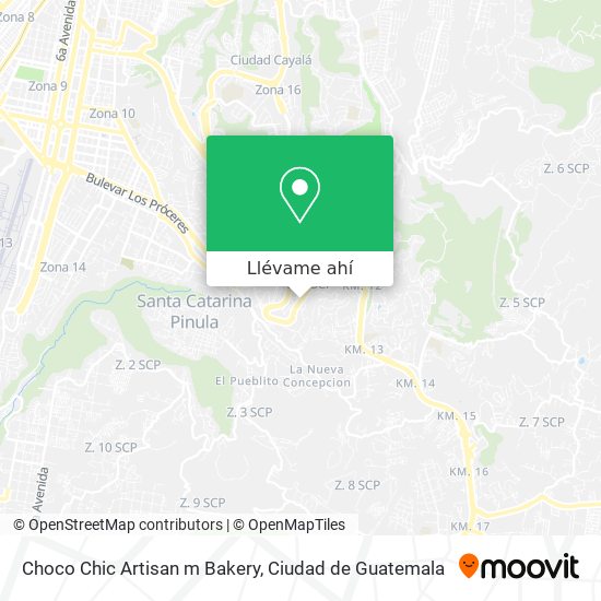 Mapa de Choco Chic Artisan m Bakery