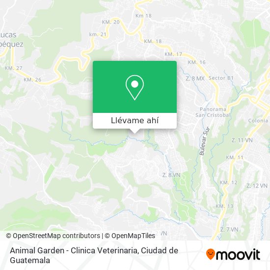 Mapa de Animal Garden - Clinica Veterinaria