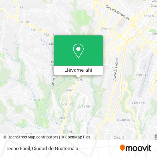 Mapa de Tecno Facil