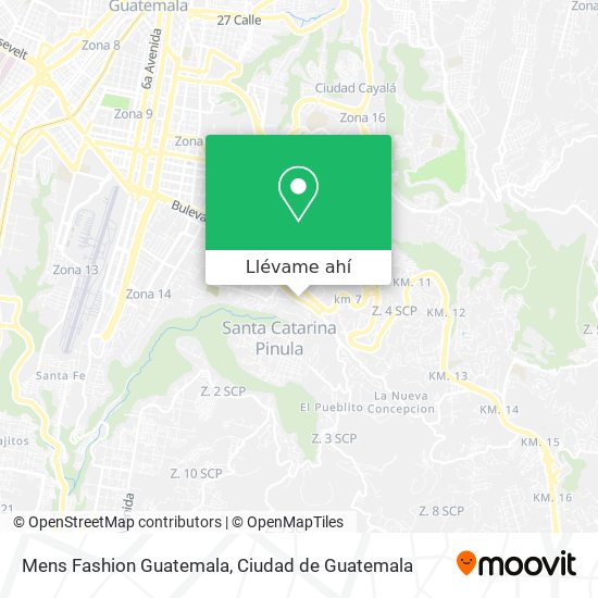 Mapa de Mens Fashion Guatemala