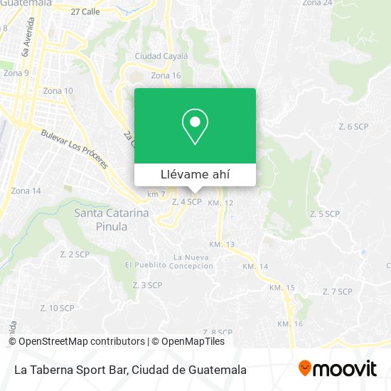 Mapa de La Taberna Sport Bar