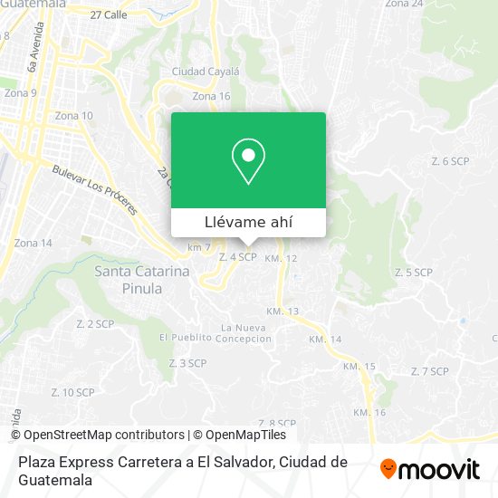 Mapa de Plaza Express Carretera a El Salvador