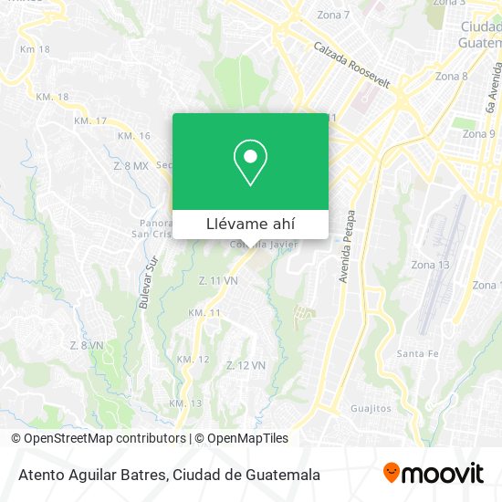 Mapa de Atento Aguilar Batres