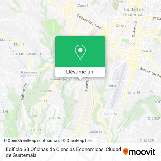 Mapa de Edificio S8 Oficinas de Ciencias Economicas