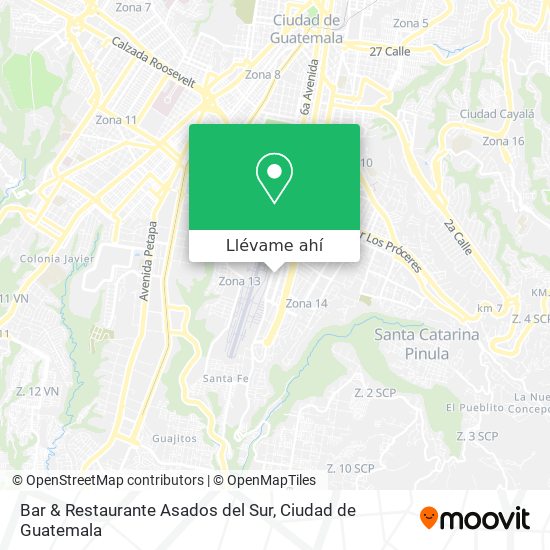 Mapa de Bar & Restaurante Asados del Sur