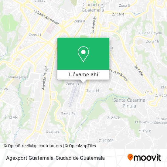 Mapa de Agexport Guatemala