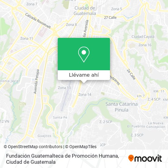 Mapa de Fundación Guatemalteca de Promoción Humana