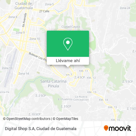 Mapa de Digital Shop S.A