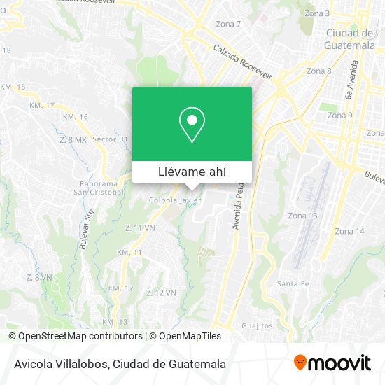 Mapa de Avicola Villalobos