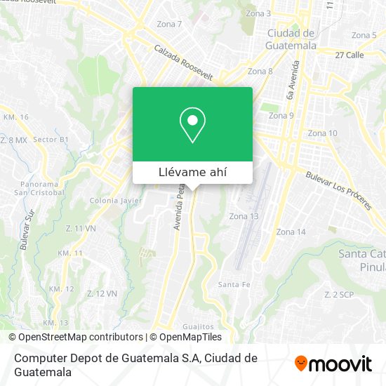 Mapa de Computer Depot de Guatemala S.A