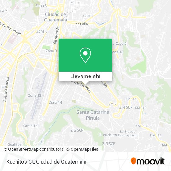 Mapa de Kuchitos Gt