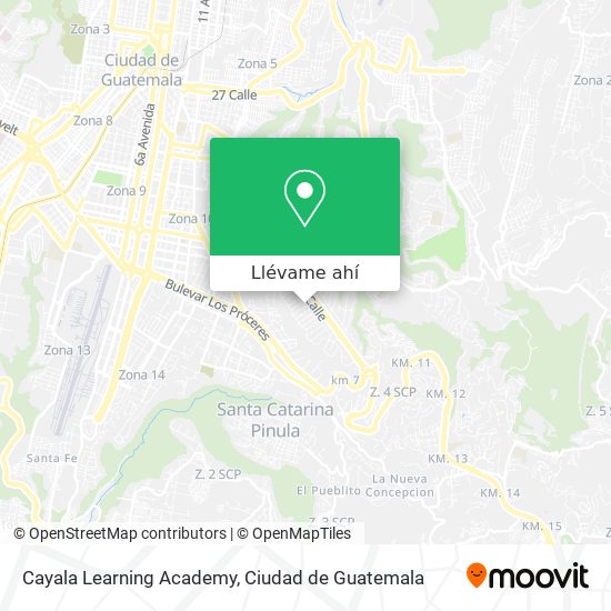 Mapa de Cayala Learning Academy