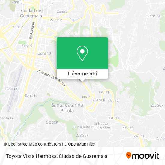 Mapa de Toyota Vista Hermosa