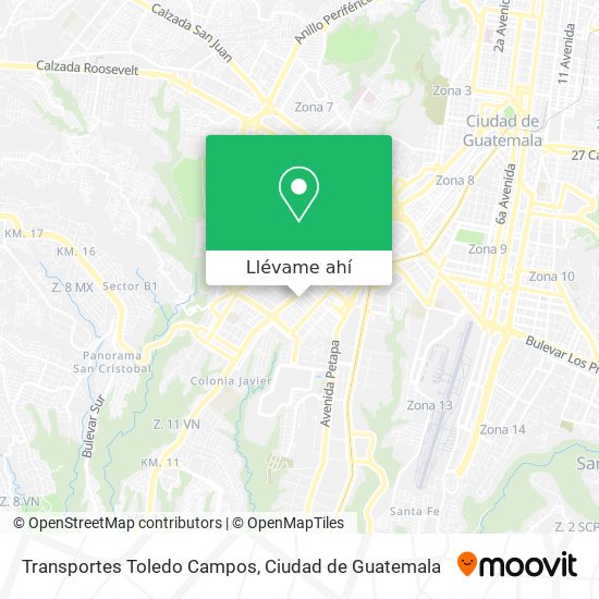 Mapa de Transportes Toledo Campos