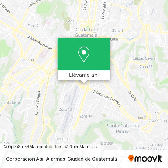 Mapa de Corporacion Asi- Alarmas