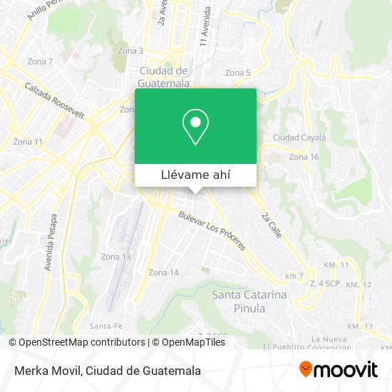 Mapa de Merka Movil