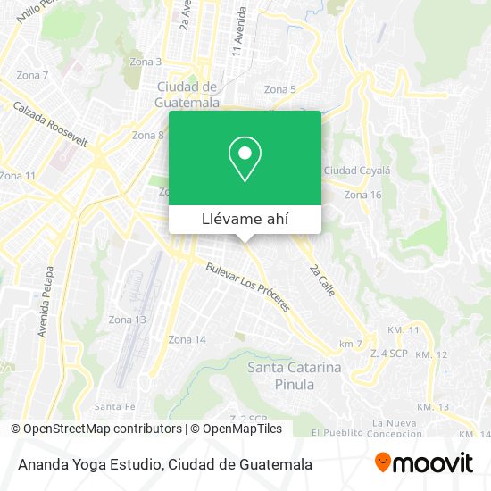 Mapa de Ananda Yoga Estudio