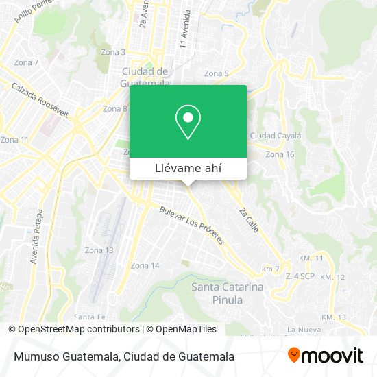 Mapa de Mumuso Guatemala