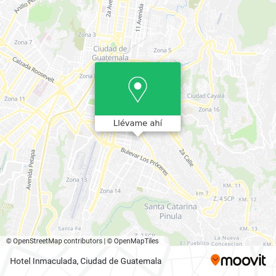 Mapa de Hotel Inmaculada