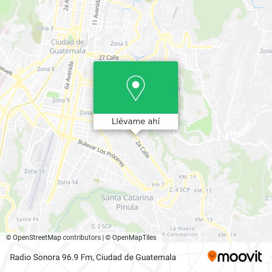 Mapa de Radio Sonora 96.9 Fm