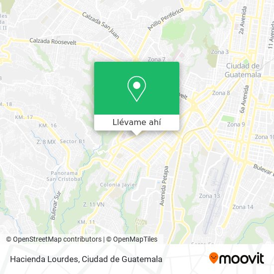 Mapa de Hacienda Lourdes