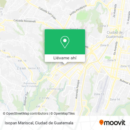 Mapa de Isopan Mariscal