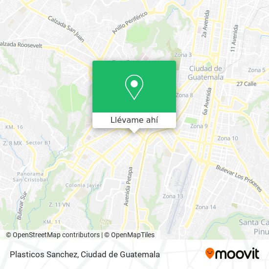 Mapa de Plasticos Sanchez