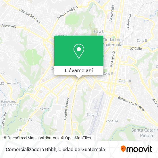 Mapa de Comercializadora Bhbh