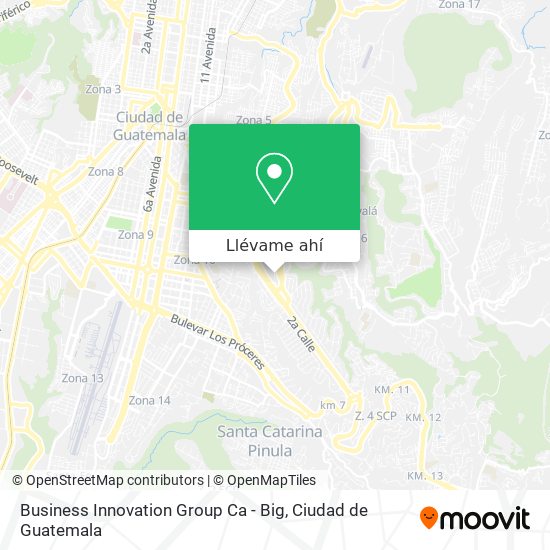 Mapa de Business Innovation Group Ca - Big