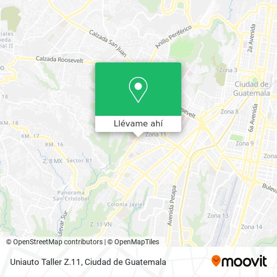 Mapa de Uniauto Taller Z.11