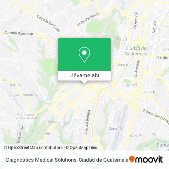 Mapa de Diagnostics Medical Solutions