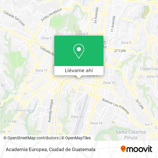 Mapa de Academia Europea