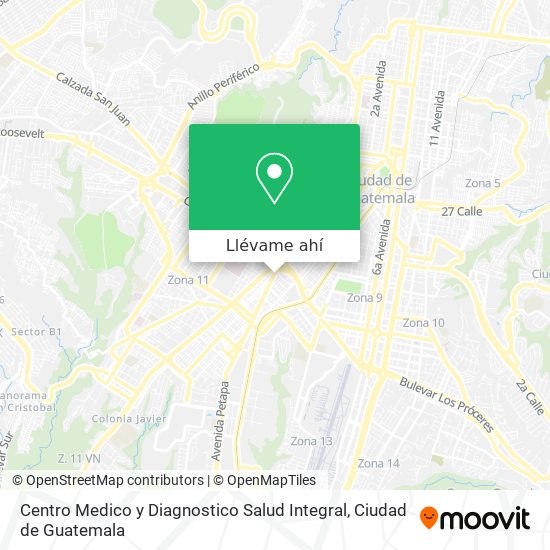 Mapa de Centro Medico y Diagnostico Salud Integral