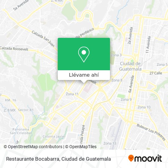 Mapa de Restaurante Bocabarra