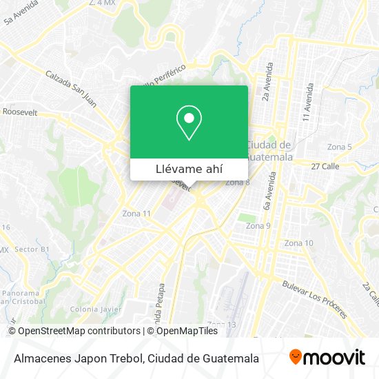 Mapa de Almacenes Japon Trebol