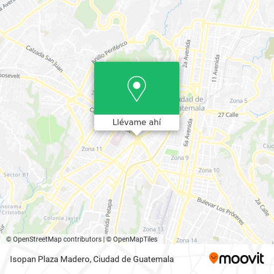 Mapa de Isopan Plaza Madero