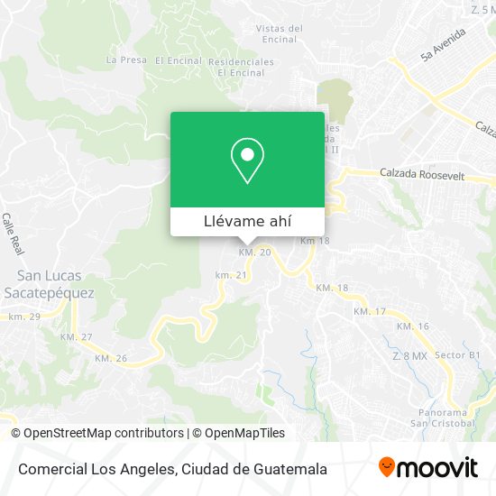 Mapa de Comercial Los Angeles