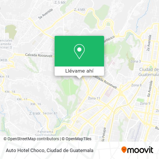 Mapa de Auto Hotel Choco