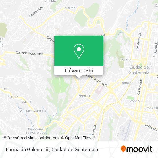 Mapa de Farmacia Galeno Liii