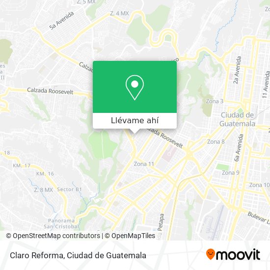 Mapa de Claro Reforma