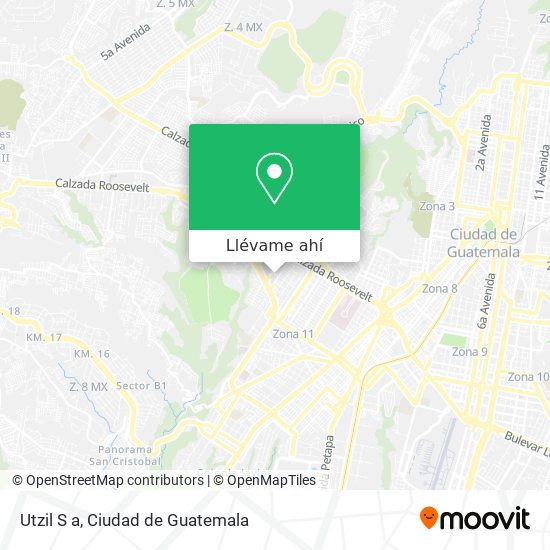 Mapa de Utzil S a