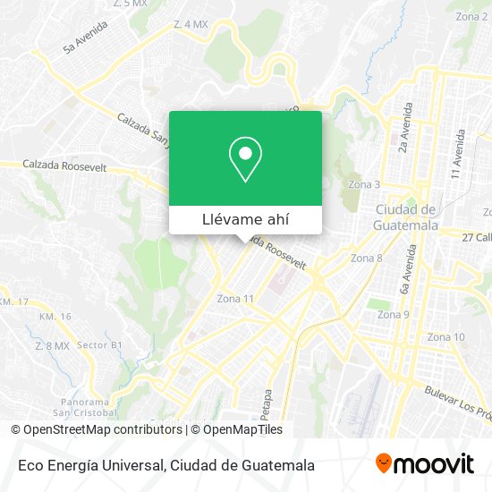 Mapa de Eco Energía Universal