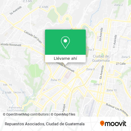 Mapa de Repuestos Asociados