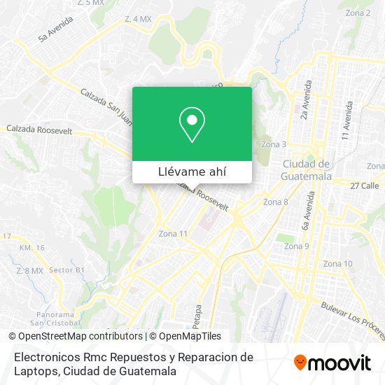 Mapa de Electronicos Rmc Repuestos y Reparacion de Laptops