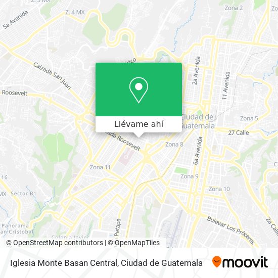 Mapa de Iglesia Monte Basan Central