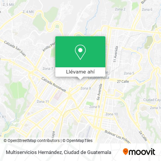 Mapa de Multiservicios Hernández
