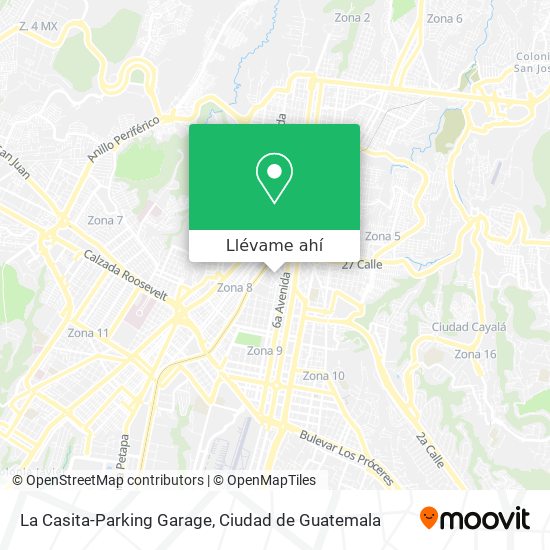 Mapa de La Casita-Parking Garage